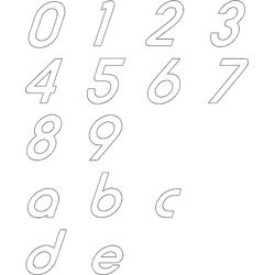 GA-Hausnummer 382B Buchstabe b edelstahl geschliffen
