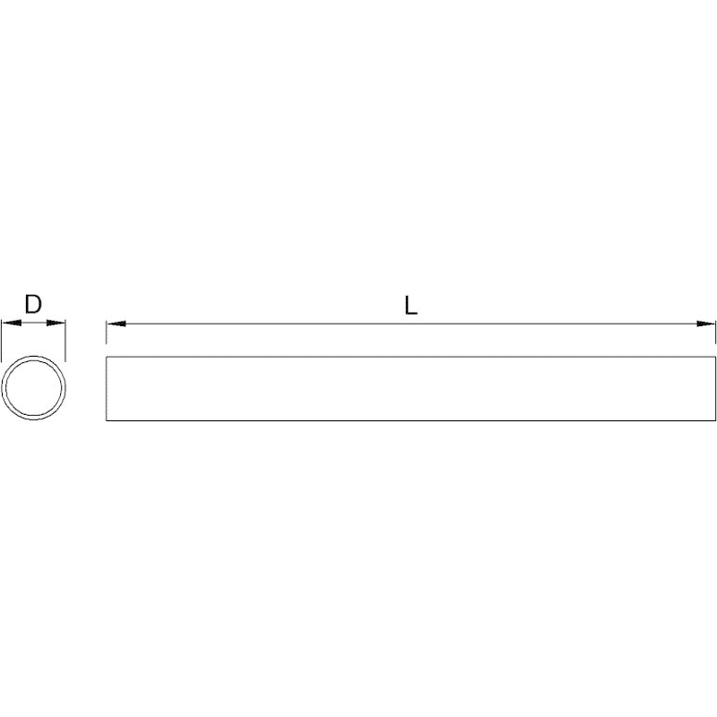 Rundrohr 8808 Ø 30 x 1,5mm Rohr Edelstahl-Rostfrei matt
