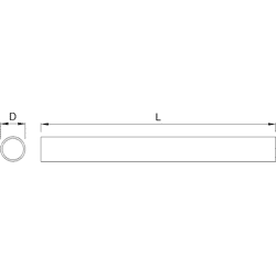 Rundrohr 8808 Ø 30 x 1,5mm Rohr Edelstahl-Rostfrei matt
