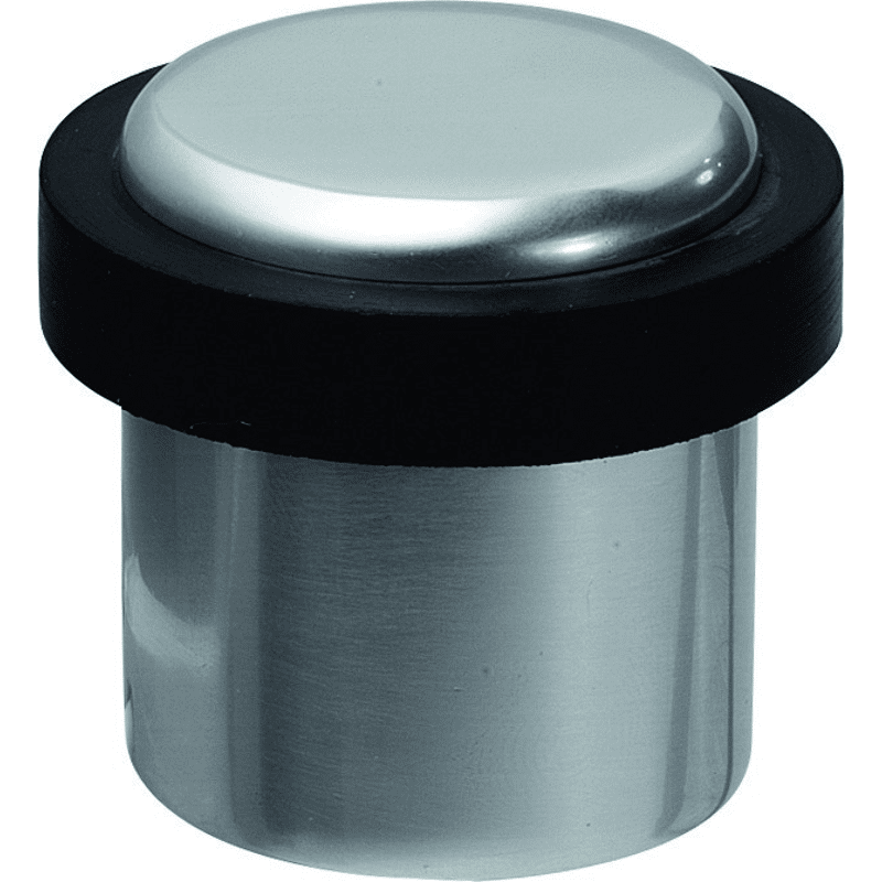 Bodentürstopper 2095,  H 45mm,  Ø 40mm Aluminium neusilberfarbig elox.