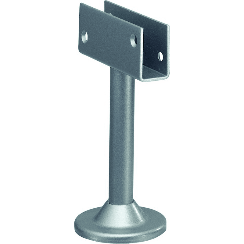 Trennwandstütze 4025 100mm hoch, 19mm U-Auflage Aluminium farbig pulverb.