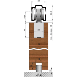 73 ME-A Set minimale Einbauhöhe