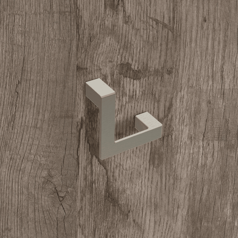 Livorno Griff Edelstahl Optik gebuerstet BA64mm L57,25mm H22mm