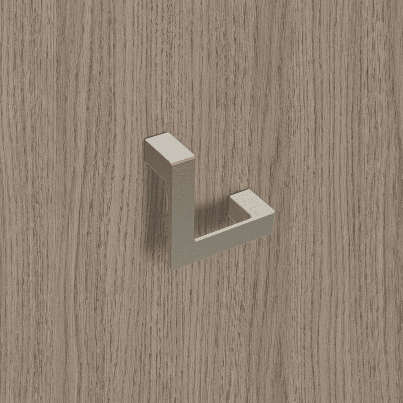 Livorno Griff Edelstahl Optik gebuerstet BA64mm L57,25mm H22mm