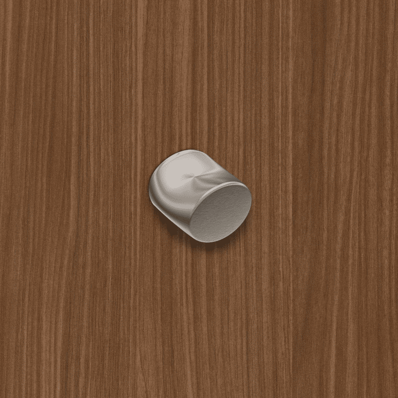 Bonea Knopf Edelstahl Optik gebuerstet L29mm B22mm H25mm