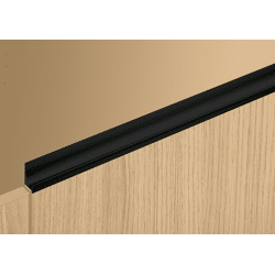 Lutetia Griffleiste Schwarz matt L2000mm B23mm H28mm