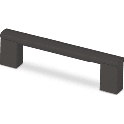 Hettich Stangengriff Clivia, Bohrabst. 512, L 524 mm, B 16 mm, H 36 mm, Schwarz matt