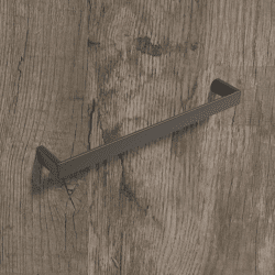 Griff Baldone, Bohrabst. 128, L 136 mm, B 11 mm, H 26 mm, Schwarz matt
