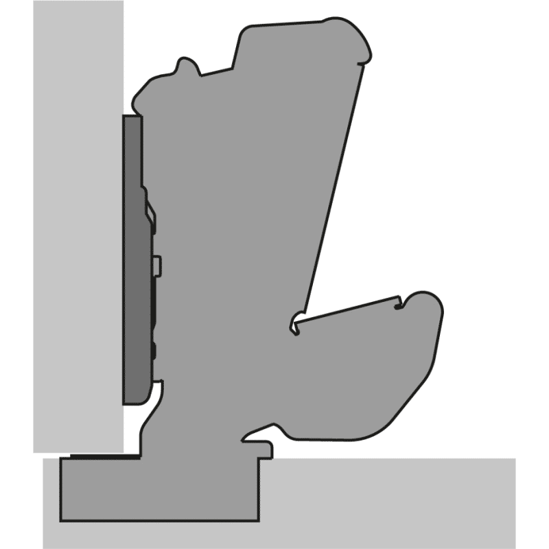 Möbel-Topfscharnier,                                                 Sensys 8657i,                                                 9099542,                                                 165°,                                                 Stahl vernickelt