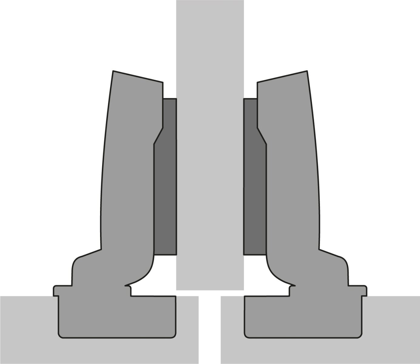 Sensys 110°-Scharnier mit integrierter Dämpfung, variant2264278396136