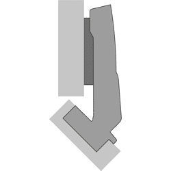 Möbel-Topfscharnier,  Sensys 8639i,  9088018,  95°,  Zinkdruckguss silber vernickelt