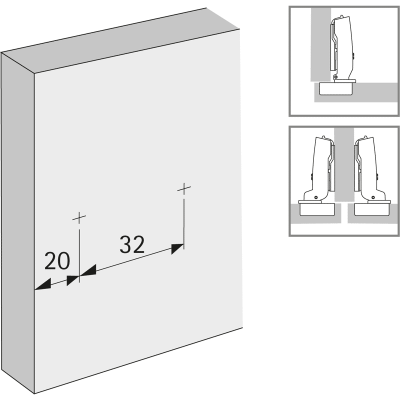 Linear-Montageplatte Sensys, Stahl