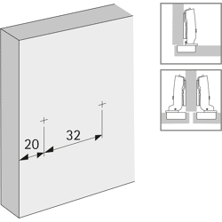 Linear-Montageplatte Sensys, Stahl