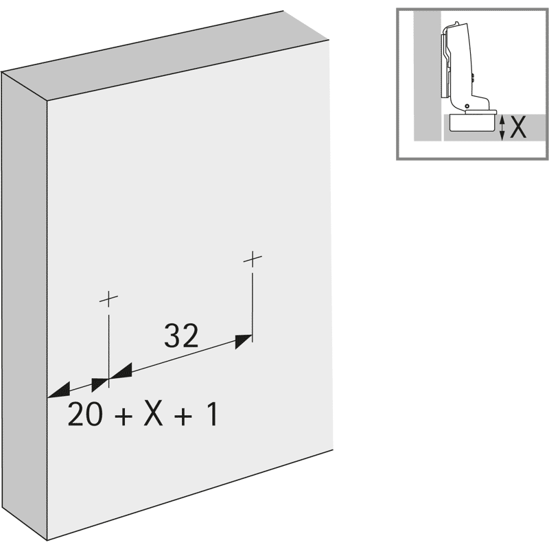 Linear-Montageplatte Sensys, Stahl