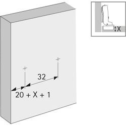 Linear-Montageplatte Sensys, Stahl