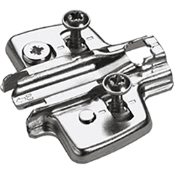 Hettich Möbel-Kreuzmontageplatte, Distanz 3mm, Sensys 8099,  9075072,  vernickelt