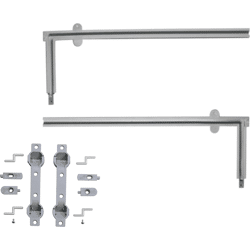 Hettich MB-Einschwenkbeschlag, Klappenst. 18-19mm, Lift Up 45026, Kunststoff grau