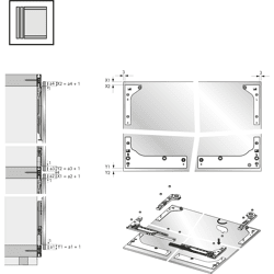 Hettich Dekorprofil für Profilset SlideLine M, ABS