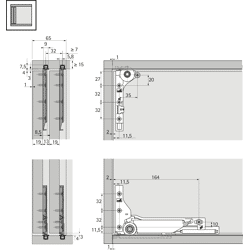 Laufprofil SlideLine M, zweibahnig