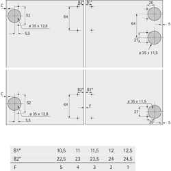 Hettich MB-Laufprofil f.Falttürsyst., L 2000mm, 25kg, WingLine 220, 41249, silber, elox.