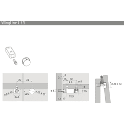 Hettich WingLine L Zuhaltung für Basisset Push to move