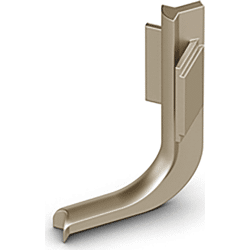 Hettich Griffmulde-Innenecke, 90°, Canis L, 9210119, Aluminium edelstahloptik