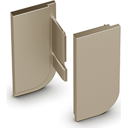 Hettich Griffmuld.-Endkappenset, Canis L, 9210128, Anschlag links, Aluminium