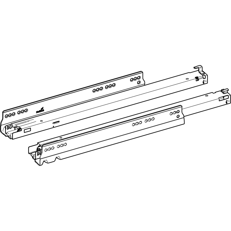 Vollauszug Actro YOU L (40 kg),  500 mm,  links und rechts