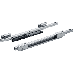 Hettich Schreibmat.schale-Ausz.führ. Teilausz. Quadro 12 Push to open 9156337, Stahl vz.