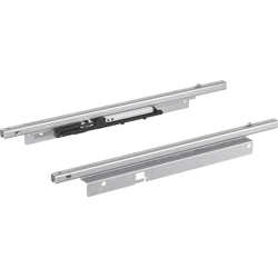 Hettich Schreibmat.schale-Ausz.führ. Teilausz. Quadro 12 Push to open 9136063, Stahl vz.