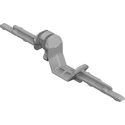 Hettich Adapter Quadro 9236526,  zweiseitig, Typ A,  grau