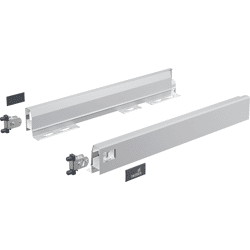 Hettich Schubkastenzarge ArciTech Flexible Sets, 78 mm, Stahl