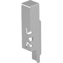 Hettich Schubkasten-Rückwandverbinder, links, ArciTech, 9121835, Stahl silber