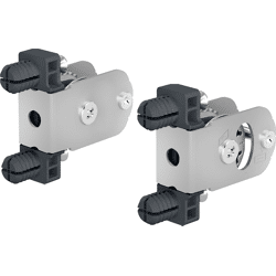 Hettich Schubkasten-Frontbef., für Zargen, mit Spreizzapfen, ArciTech, 9123010, grau pulverb.