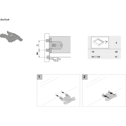 Arcitech Frontstabilisator Kunststoff Anthrazit Einschlagstift