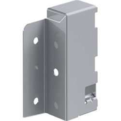 Hettich Schubkasten-Rückwandverbinder, links, InnoTech, 1062501, Stahl silber