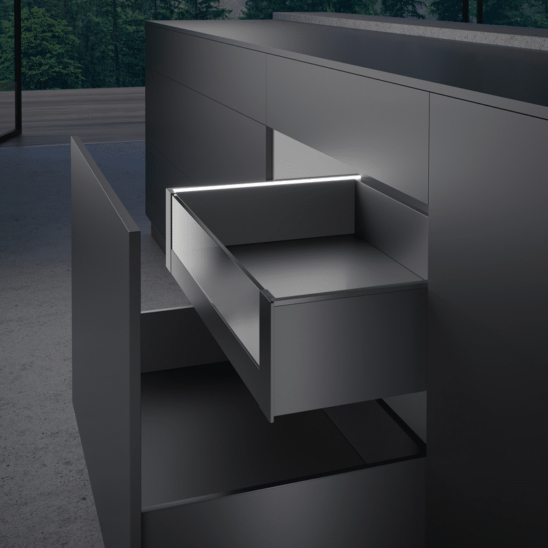 AvanTech YOU Set Verbinder f. gestaltbare Innenf. Höhe 187 f. Z. m. Illum.
