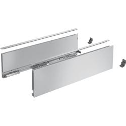 Hettich AVANTECH YOU ZARGE STAHL SILBER SET H139 NL350