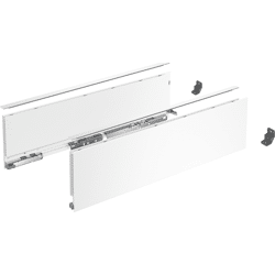 Hettich AVANTECH YOU ZARGE STAHL WEISS SET H139 NL300