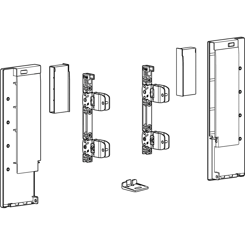 AvanTech YOU Set Verbinder f. gestaltbare Innenf. Höhe 187 f. Z. m. Illum.