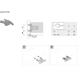 Arcitech Frontstabilisator Kunststoff Anthrazit Einschlagstift