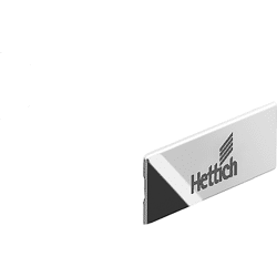 Hettich Möbel-Zierkappe, für Schubkasten, InnoTech Atira, 9194652, Kunststoff chromoptik