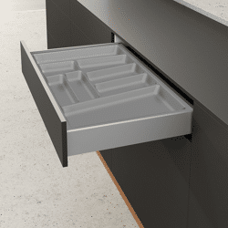 Möbel-Besteckeinsatz, OrgaTray 740, 9302721, L500mm, KB900mm, silber