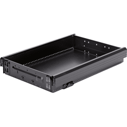 Hettich Schreibt.cont.-Stahlschubkasten, mit OrgaLine, Systema Top 2000 9061151, schwarz