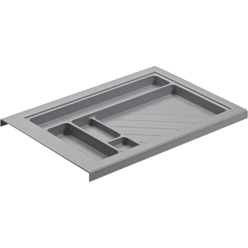 Schreibmaterialschale Systema Top 2000, aluminiumoptik