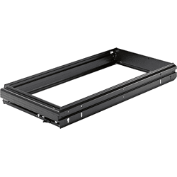Hettich Stahlschubkasten-Hängeregistraturrahmen, Systema Top 2000 1051428, 2xA4, schwarz