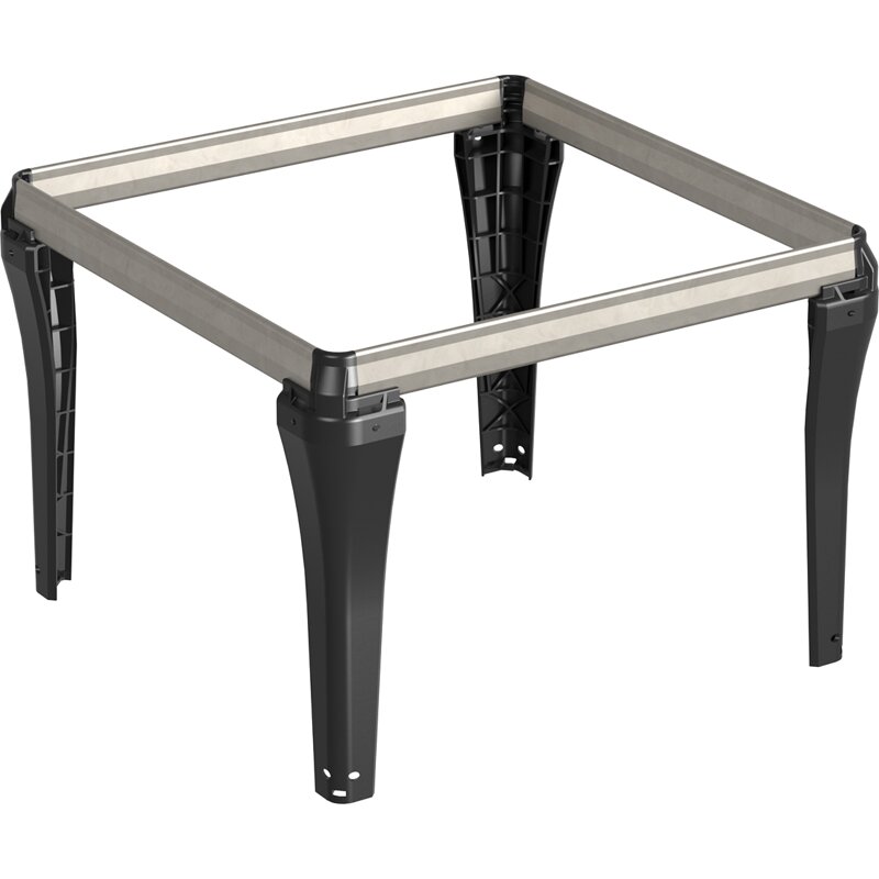 Steckbarer Hängerahmen Schreibtischunterschrank, schwarz, 350x244x350 mm
