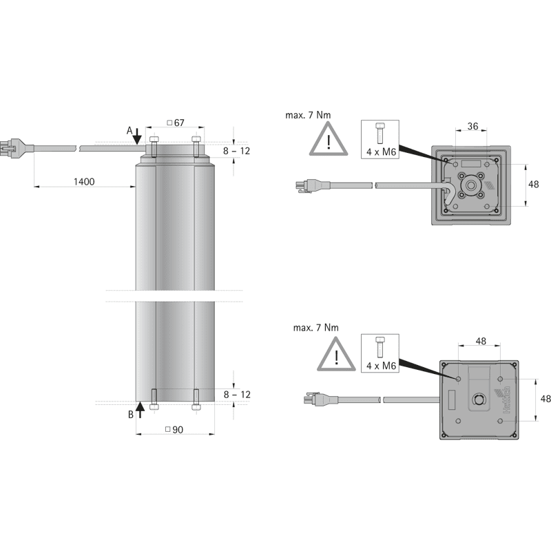 Hubsäule LegaDrive, elektromotorisch, Aluminium (NIK)