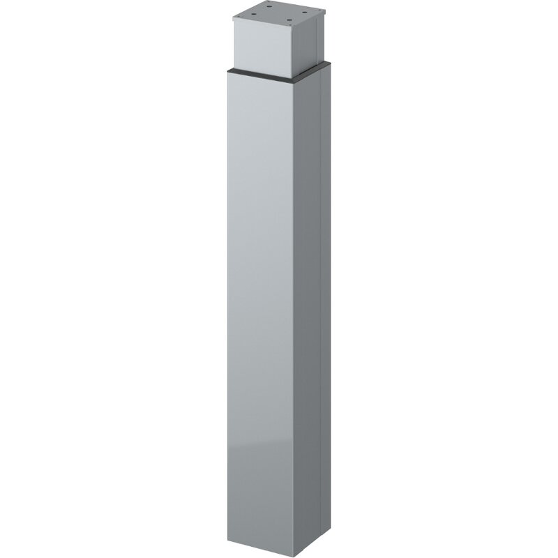 LegaDrive, LegaDrive Säulen manuelle Höhenverstellung, 610 - 750,  Aluminium, eloxiert, silber