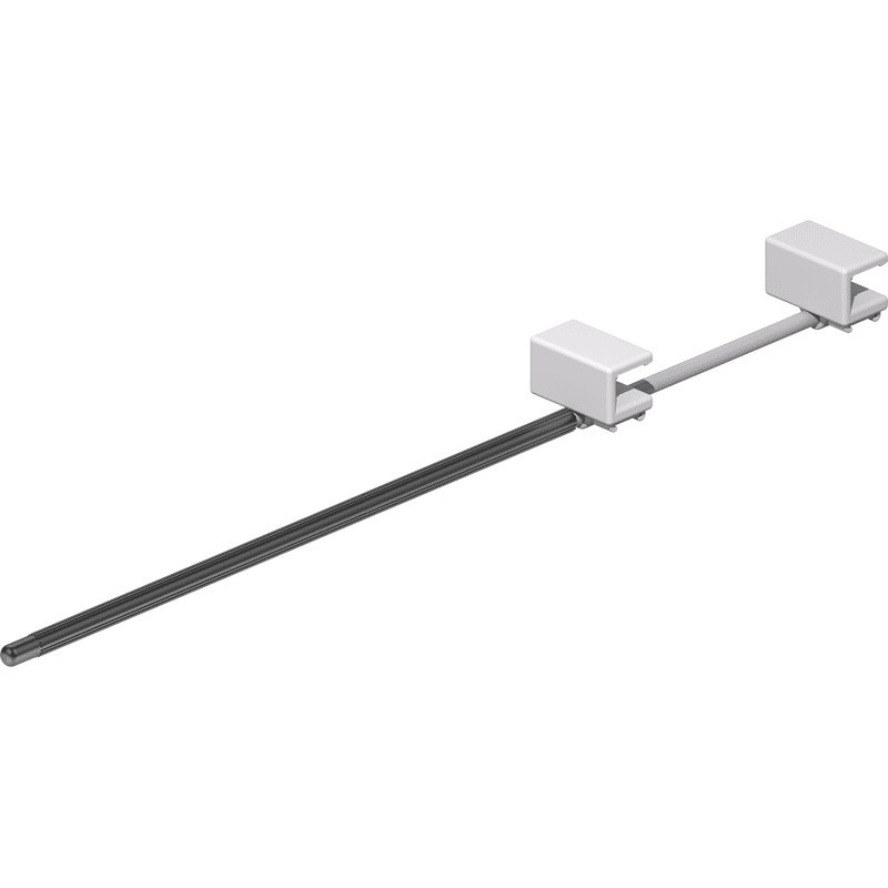 Schrank-Hosenhalter, Amari 9132923, Stahl silber pulverbeschichtet